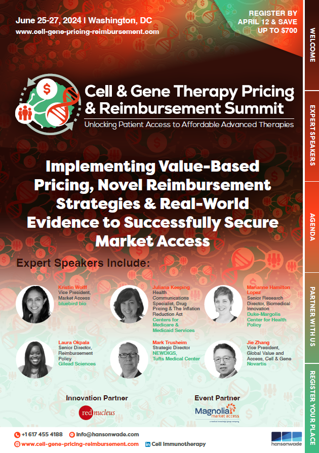 Cell & Gene Therapy Pricing & Reimbursement Summit Event Guide